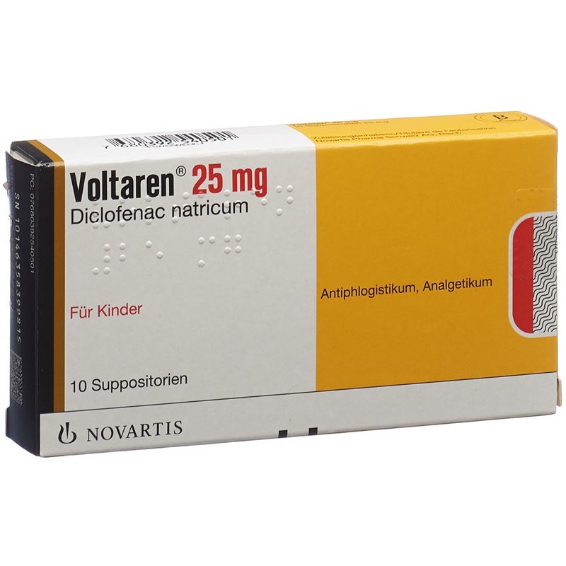 VOLTAREN Supp 25 mg Kind 10 Stk