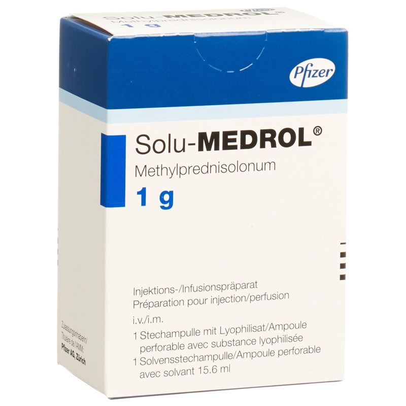 SOLU-MEDROL Trockensub 1 g c Solv Durchstf